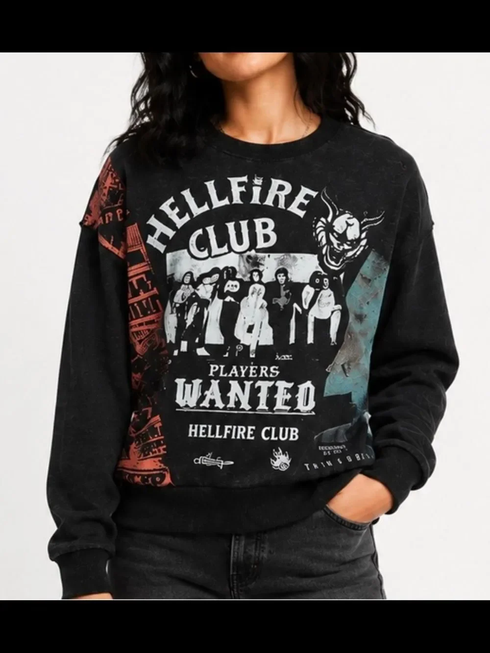 Nwt Men's Netflix Stranger Things Crewneck Sweatshirt, Size L